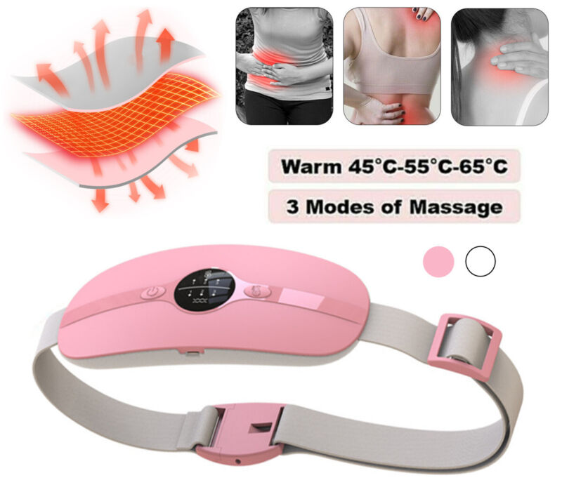 Heating Pad Therapy Menstrual Cramp Reliever Period Pain Electric Warming Belt