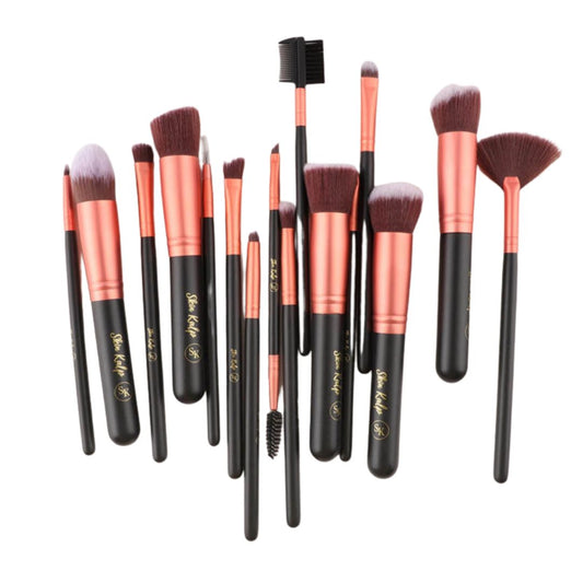 Makeup Brushes Premium Synthetic Foundation Powder Concealers Eye Shadows Makeup 16 Pcs Brush Set