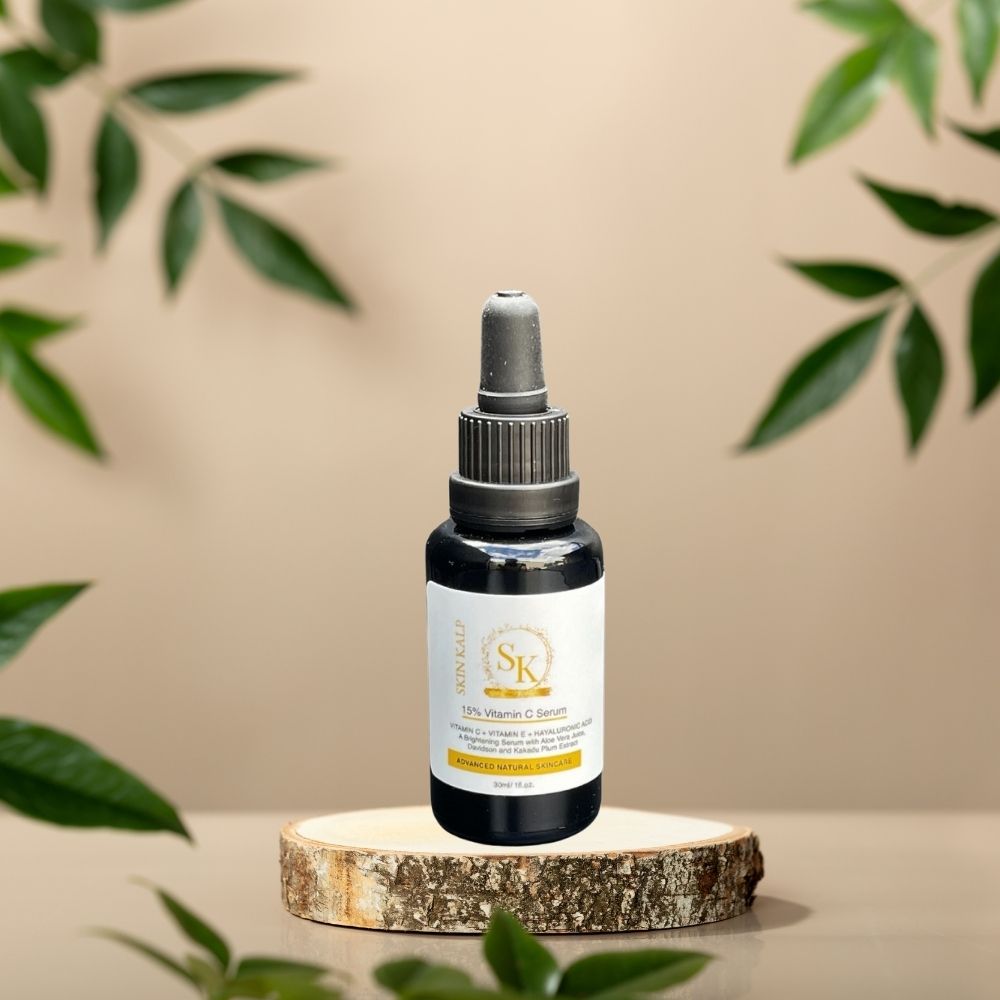 Organic Vitamin C Serum for Face With Vit E and Hyaluronic Acid